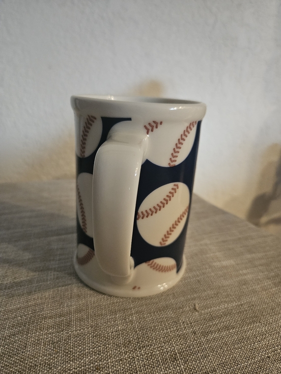 Starbucks Coffee 2007 Baseball Mug | 5" Tall Coffee Mug | 16 Oz | Navy Blue - Picture 5 of 7